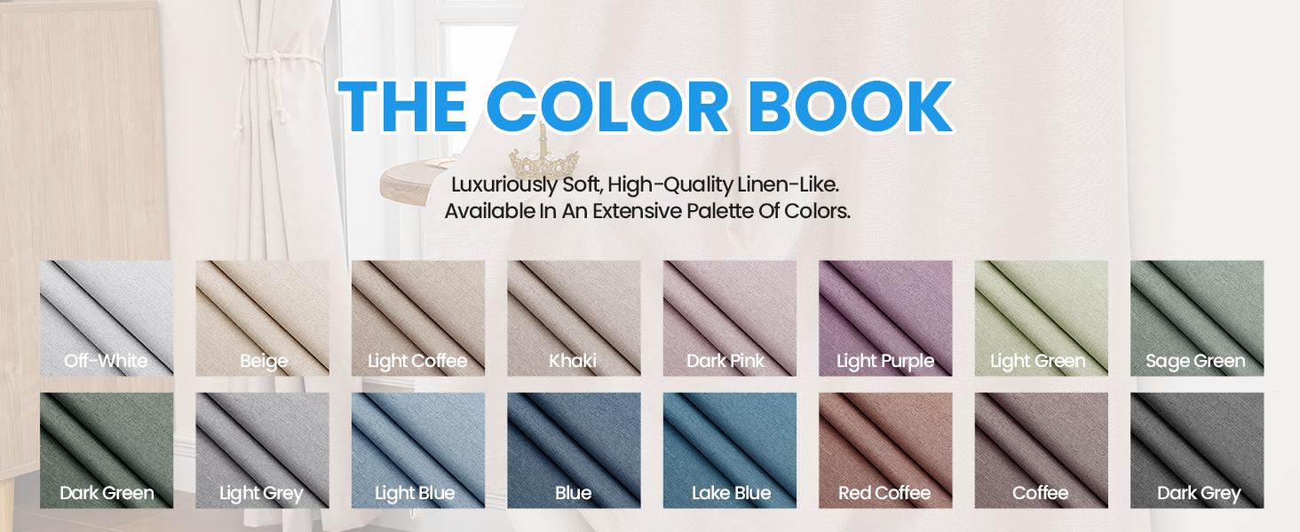 100% Blackout Curtains for Bedroom, Black Out Curtains 96 Inch Long, Room Darkening Curtains for Living Room, Long Grommets Drapes, Thermal Curtains(2 Panels, Beige)