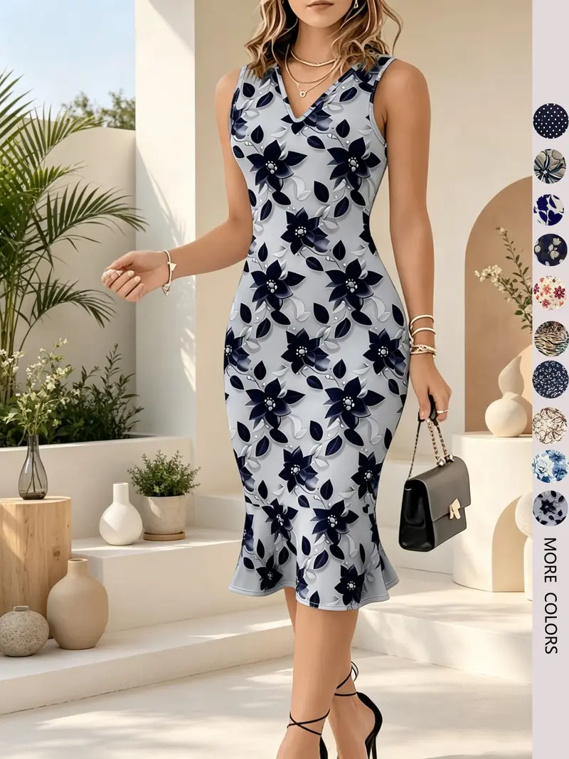 long dresses for women floral Long Cream Floral Prom Dress: Mac Duggal 79329 Cream Multi / 4