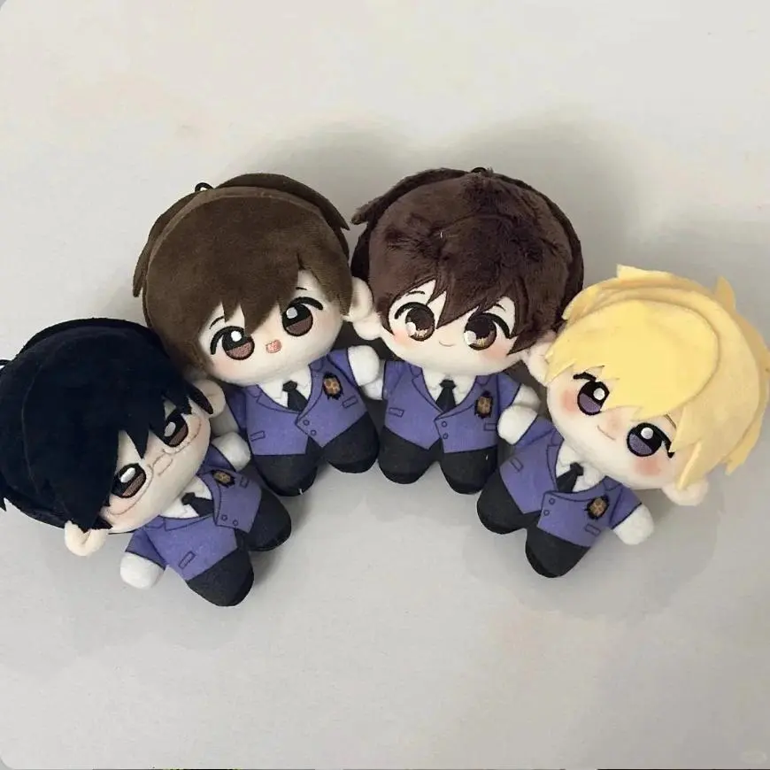 Ouran High School Host Club 10cm Cotton Plush Dolls Haruhi Fujioka Kyoya Ootori Tamaki Suou Keychain Pendant Gift