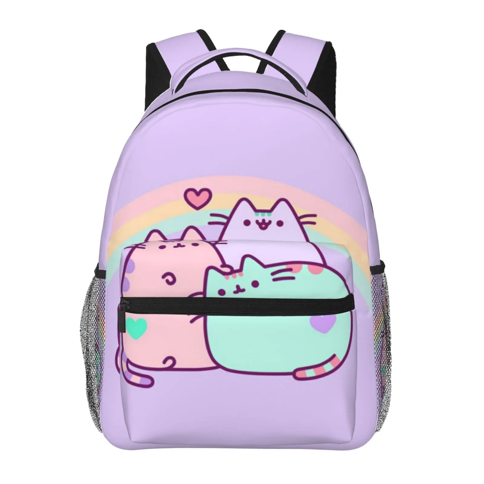 Kids backpack, Pusheen School bag, Cute Cartoon Backpacks for girls boys, Adjustable Straps Bookbag for Office Travel Bag