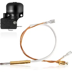 Patio propane heater Replacement Parts for Outdoor Heaters, 13.8'' Long Thermocoupler & Dump Switch Safety Sensor for Propane Gas Heaters Room Heaters Garden Tower Heaters