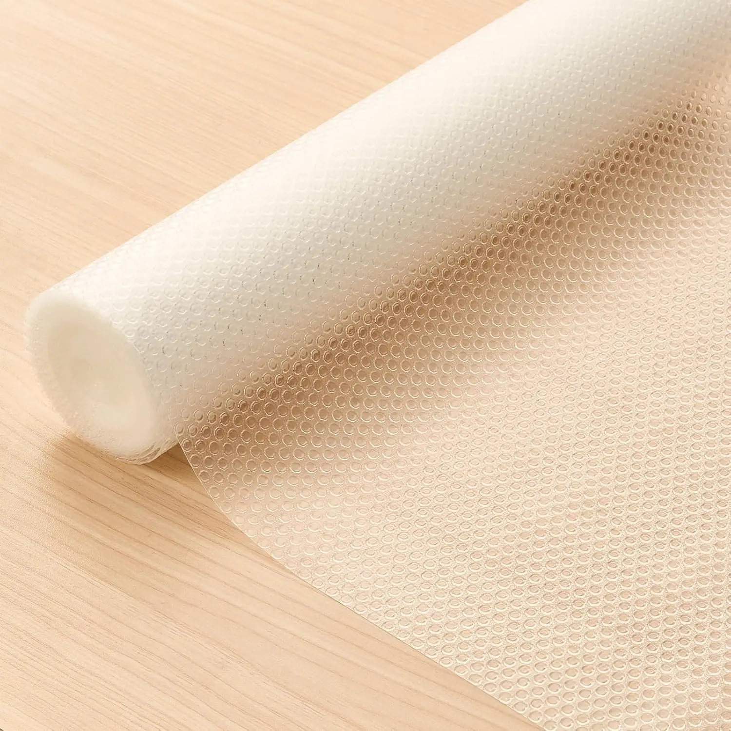Clear Dot Shelf Liner, 12 in x 6 ft Non-Adhesive Non-Slip Drawer Liner | Non-Adhesive Grip, Textured EVA, Easy-Cut,  and Wipe-Clean for Cabinets, Drawers, Shelves and Refrigerators