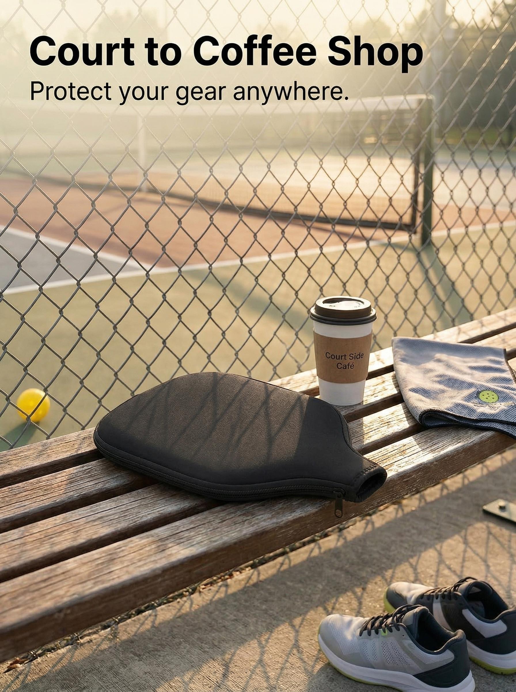 Durable Neoprene Pickleball Paddle Cover – Water-Resistant, Scratch-Proof Sleeve, Protective Racket Cover & Pickleball Protective Gear