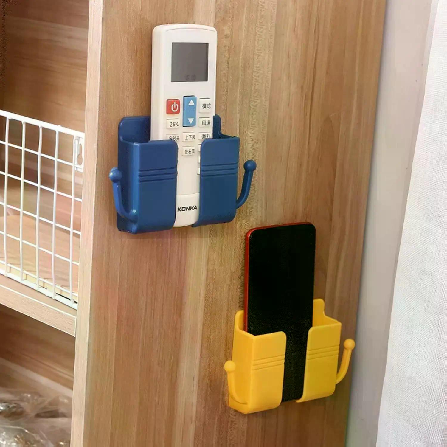 Wall-Mounted Remote Control Holder, 2 Counts Multipurpose Remote Control Storage Box, Multifunctional Storage Rack for Home and Office, Organiser #TOP PICKS