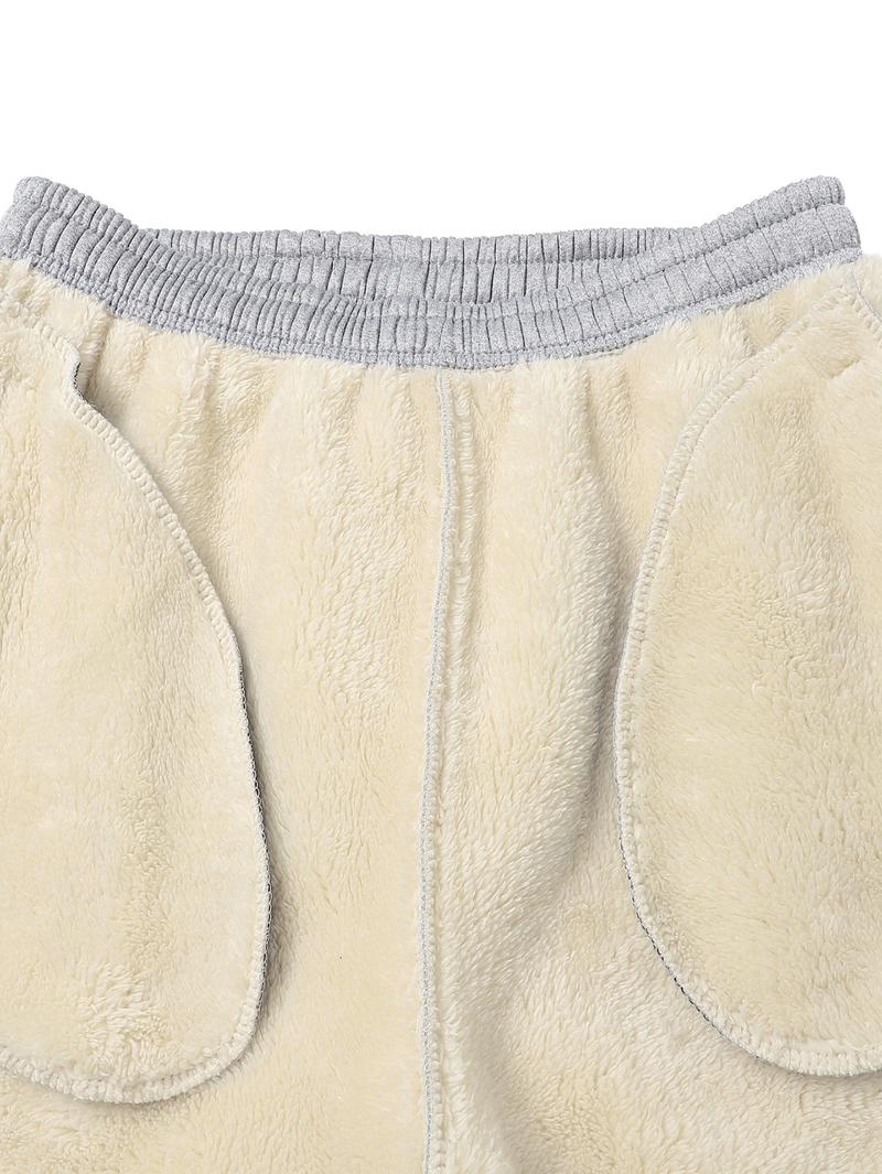 Two Jogger Pants with Elastic Waistband and Drawstring, Side Zipper, Fleece Lining, Urban Commuter Office Worker Outfit, Flowy Relaxed Fit with Ankle Cuffs, Fleece Lined Training Gymwear