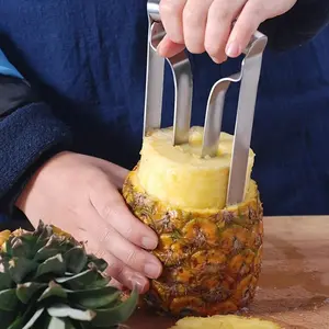 Stainless Steel Pineapple Corer & Slicer, Durable Kitchen Tool for Making Perfect Pineapple Rings, Food Safe, Perfect for Home and Restaurant Use, FruitH2PeakSportPro
