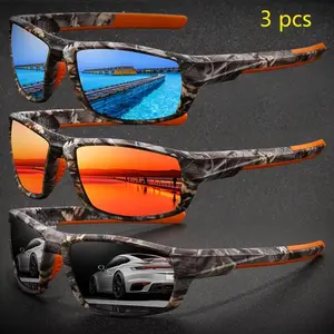 3 PCS Fashion Vintage Sport Sunglasses Men Women Driving Fishing Running Cycling Mountaineerin Man Sun Glasses