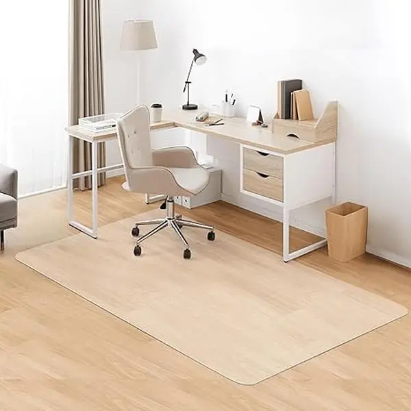 AIMHave 2.0mm Heavy-duty office chair mat for carpet - Multiple sizes, clear heavy-gauge PVC floor protector for low to medium pile carpets, thickened design for smooth gliding of rolling chairs