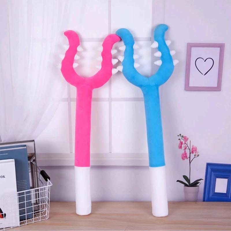 70CM Soft Plush Back Scratcher Massager U-shaped Claw Back Relief Tool Gift