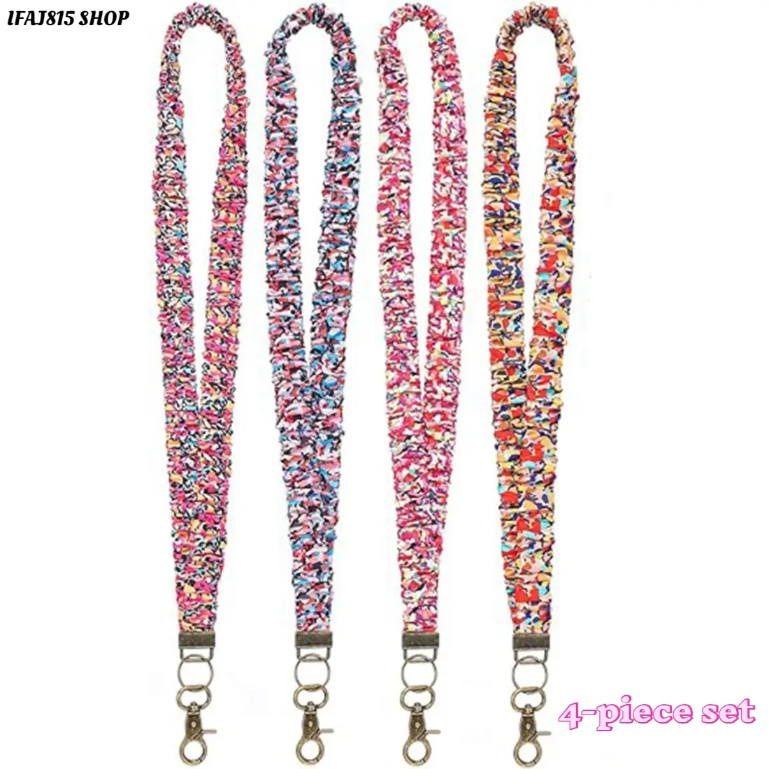 Trendy Fabric Wrist Lanyard Keychain for Women & Men, Stylish Elastic Loop Strap Fashion Accessory, Soft Lightweight Neck Friendly Design, Minimalist Everyday Carry Key Holder, Comfortable Phone Chain Compatible Charm Strap for Work, Travel & Daily Use