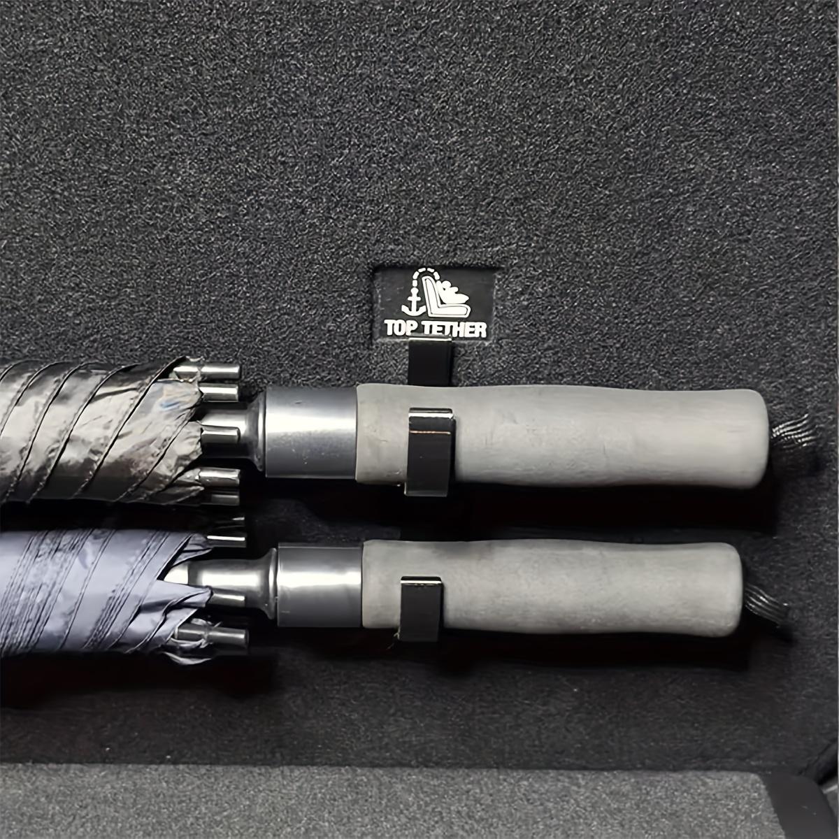 6pcs/2pcs Car Umbrella Hooks, Universal Trunk Hooks for Rain Umbrellas, Towels, Fishing Rods, Camping Gear Storage, No Drilling Required, Stable Installation, Suitable for Most Car Models