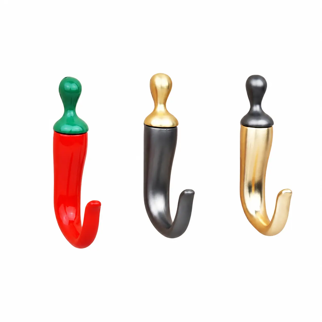 Modern Wall-Mounted Single Hook for Wardrobe, Bathroom, or Entryway – Durable Zinc Alloy Construction with Smooth Finish, Compact Design Ideal for Hanging Coats, Towels, Bags, and Accessories in Small Spaces