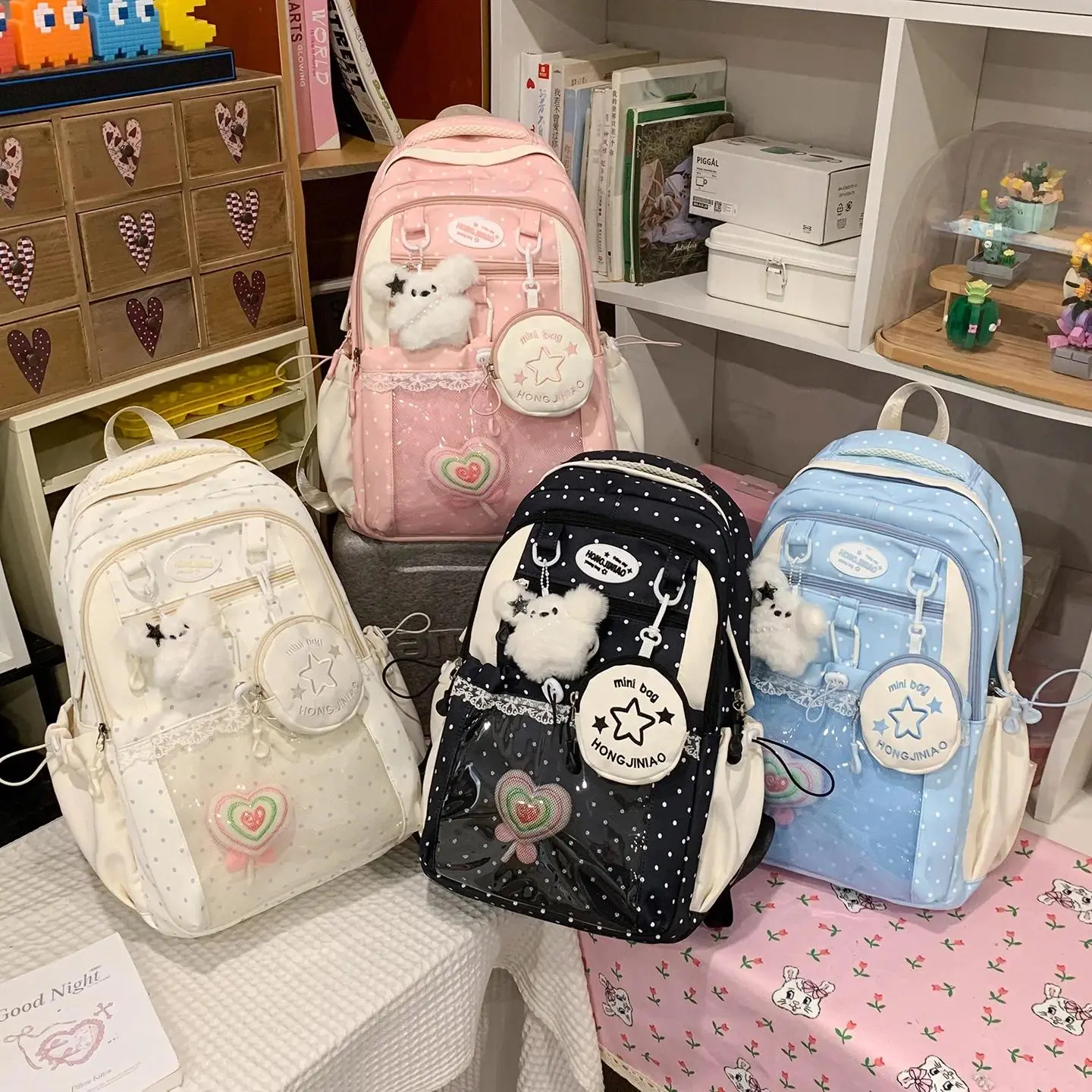 New Beautiful and Cute Ulzzang Ita Bag Harajuku Fashionable Kawaii Campus Backpack School Bag Female Simple Backpack