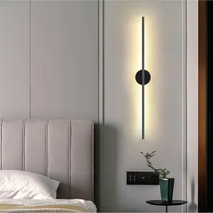 Modern Linear Wall Lamp, LED Wall Light Strip, Indoor Bedroom Wall Light Fixture, Suitable for Bedroom Lighting
