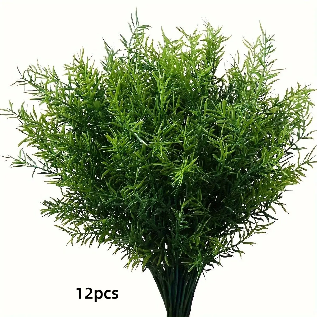 12 Pcs UV Resistant Artificial Rosemary Bushes, Faux Plants for Indoor Outdoor Use, Fake Flowers Outdoor, Decorative Flowers, Perfect for Winter Weddings Decor, Artificial Shrubs, Artificial Flower Decorations