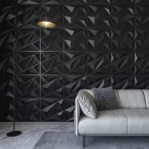 10pcs PVC 3D Wall Panels, 3D Decorative Background Walls, Flat Stick-On 3D Wall Boards, Relief Decoration for Home Decor