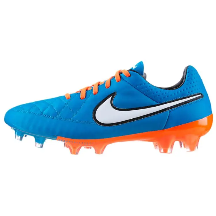 Nike Tiempo Legend V FG Comfortable Lightweight FG (Rubber Long Studs) Slip Resistant Durable Soccer Shoes 631518-418