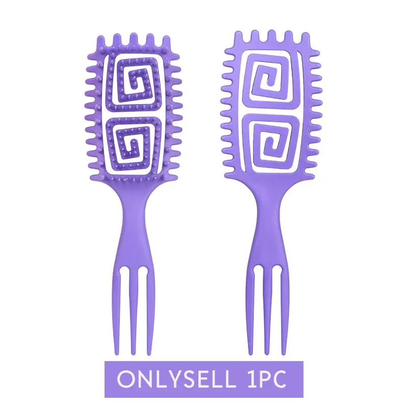 1pc Wave Enhancing Hair Comb, Anti-Tangle Smooth Styling Brush, Dry & Wet Use, Women's Exclusive, Home Salon Travel, Gift Idea