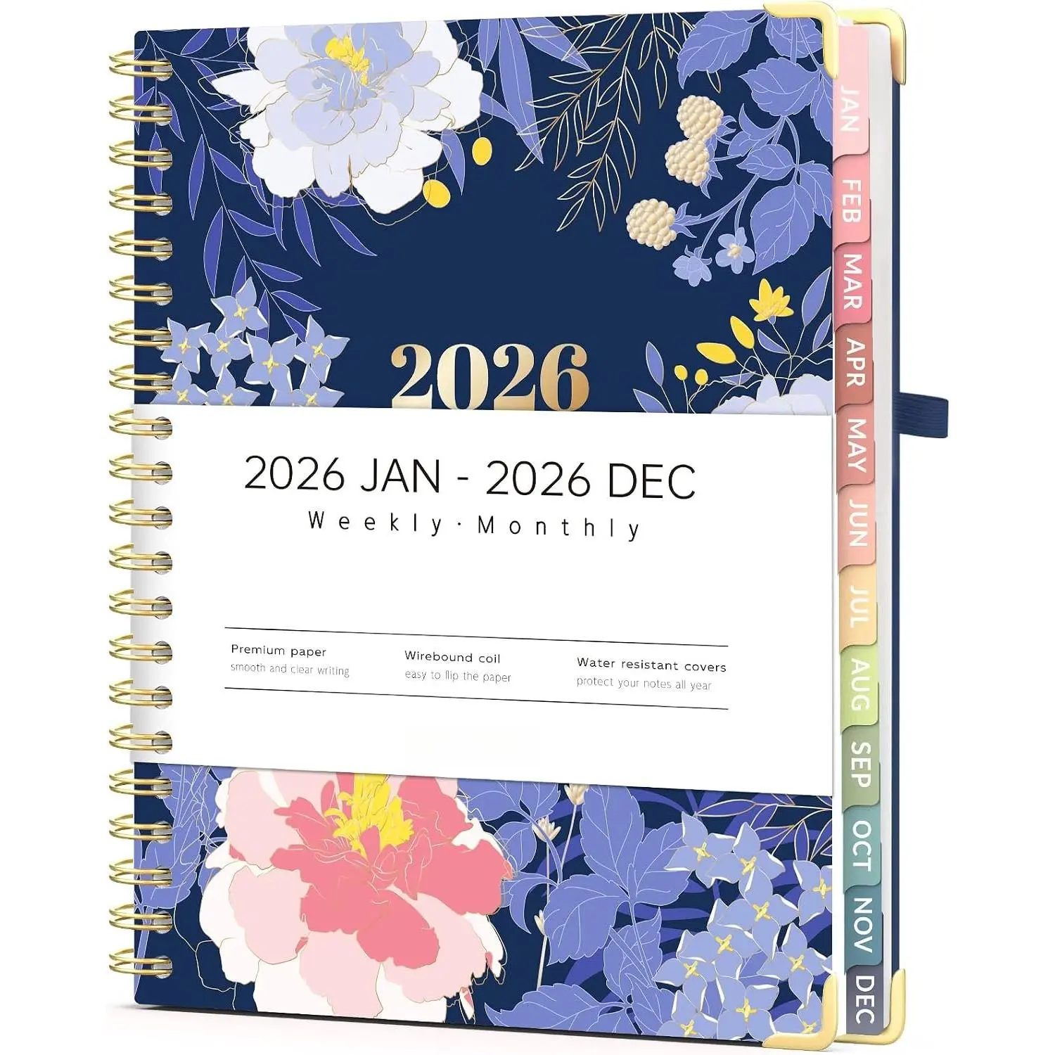 2026 Planner, Weekly and Monthly Calendar Planner for Women | Jan 2026 - Dec 2026, 8.5x11", Hardcover Planning Agenda book, Cute Journal Organizer Notebook for Office School