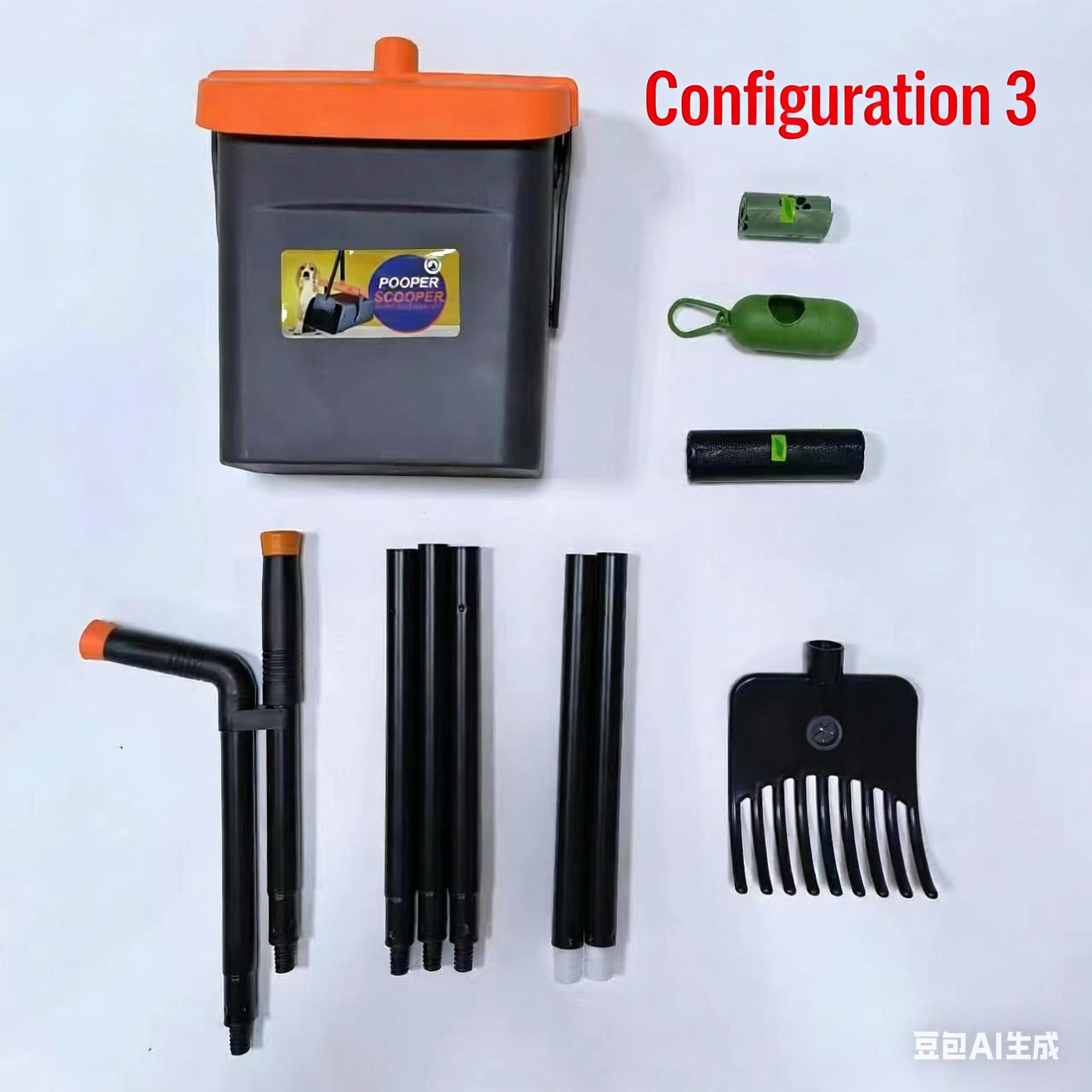 Pet waste picker for outdoor use, suitable for adult dogs and puppies, dog walking poop scooper