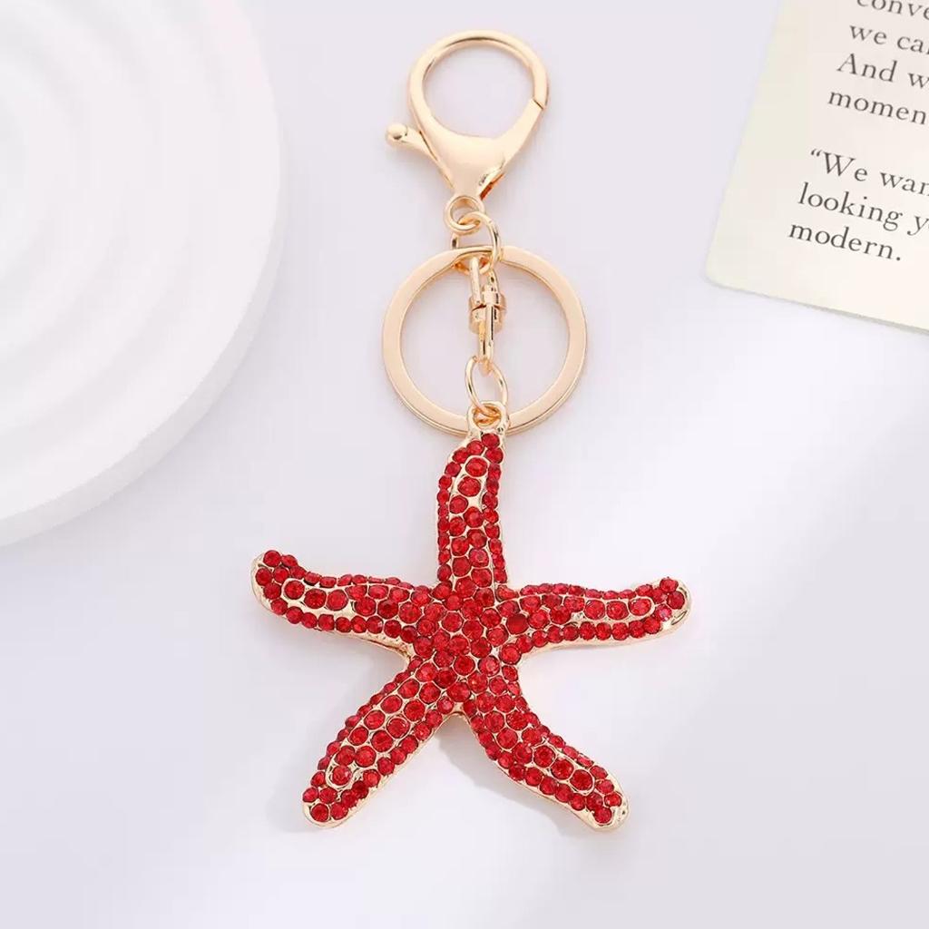 Fashionable Oceanics Themed Keyring Decorative Alloy Charm for Bags and Keys Decoration