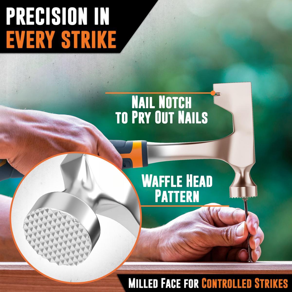 Drywall Hammer Hatchet – Heavy Duty 14 Oz Hammer for Drywall – Lath Hammer