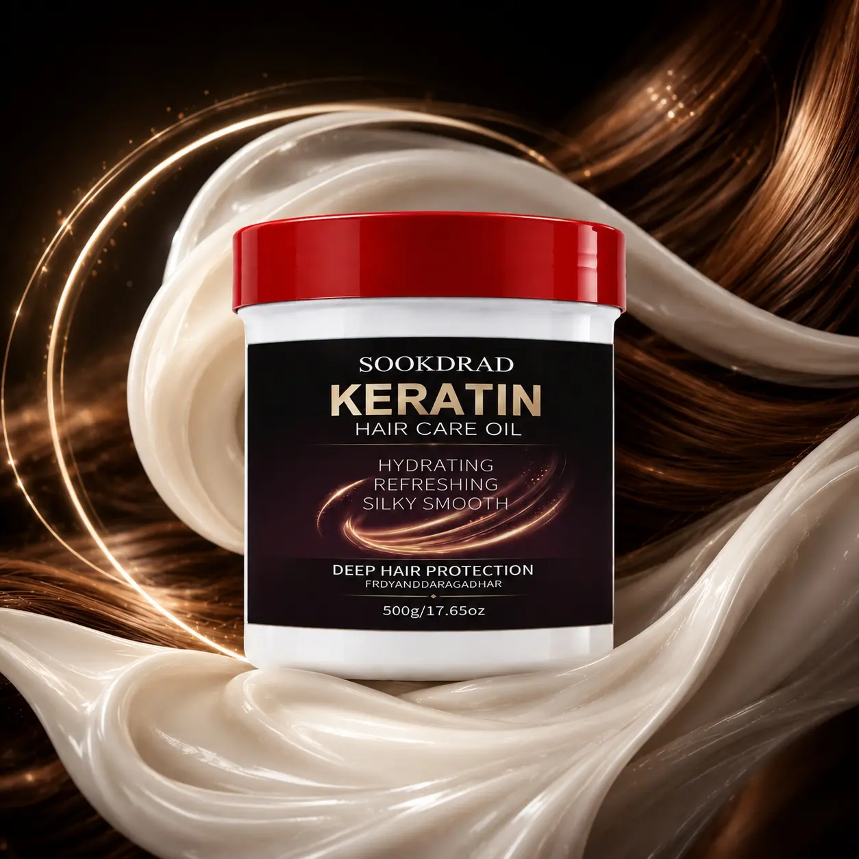 Keratin Hair Care Oil, Hydrating, Refreshing, Silky Smooth, Deep Hair Protection, Collagen Deep Repair, Suitable For All Hair Types, 500g
