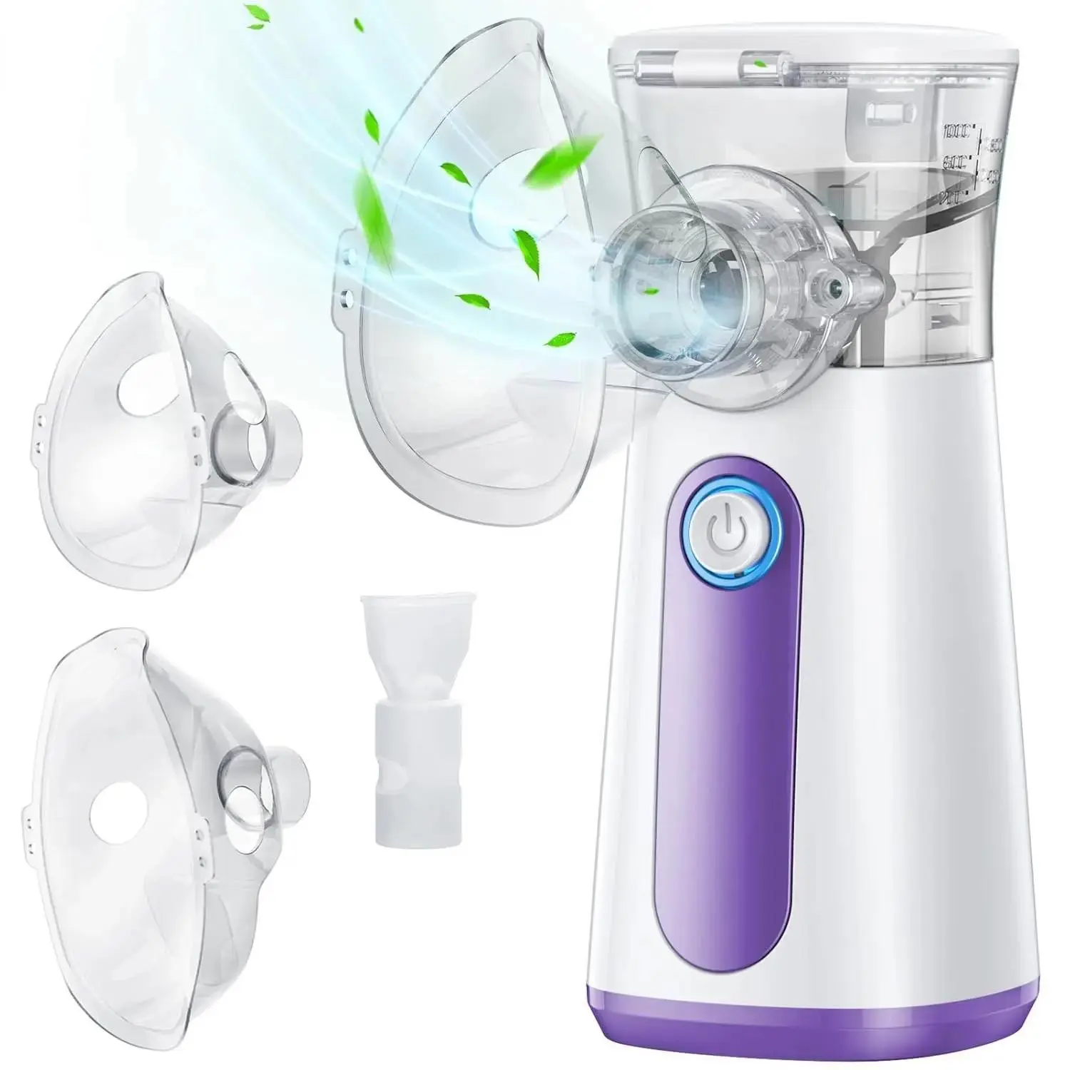 Portable Face Humidifier, Mini Personal Travel Steam Inhaler, Facial Steamer for Face and Nose, USB Charged Compact Handheld Air Humidifier, Ideal for Home Office Outdoor Use, Facial Care Tool