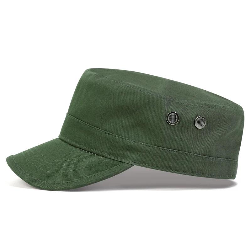 Unisex Camouflage With Pores Series Flat Top Baseball Caps Spring Autumn Sailor Hats Men Flat Top Captain Military Caps