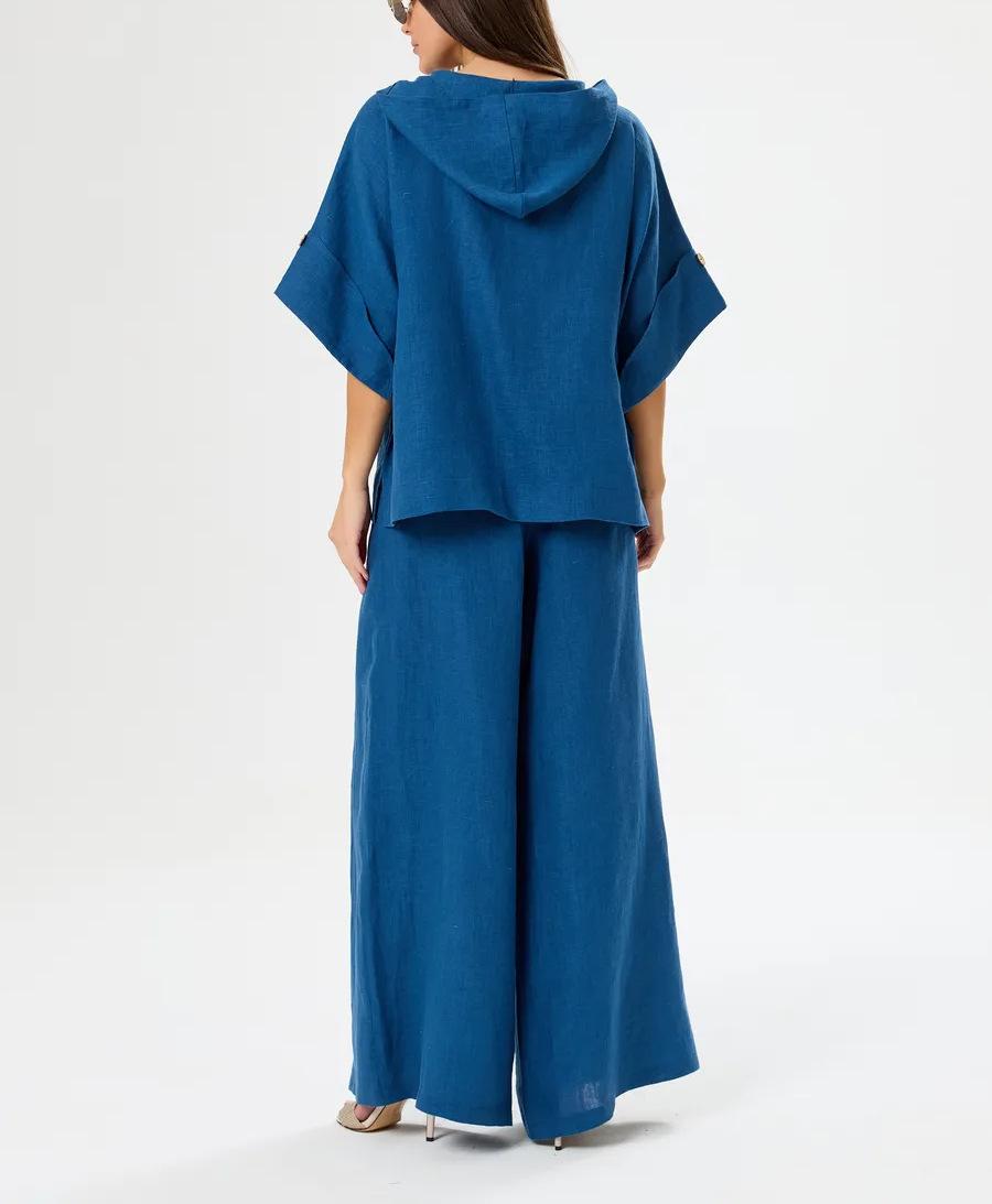 Women’s Spring 2-Piece Hooded Sweatshirt & Pants Set – Casual Loose Fit Outfit