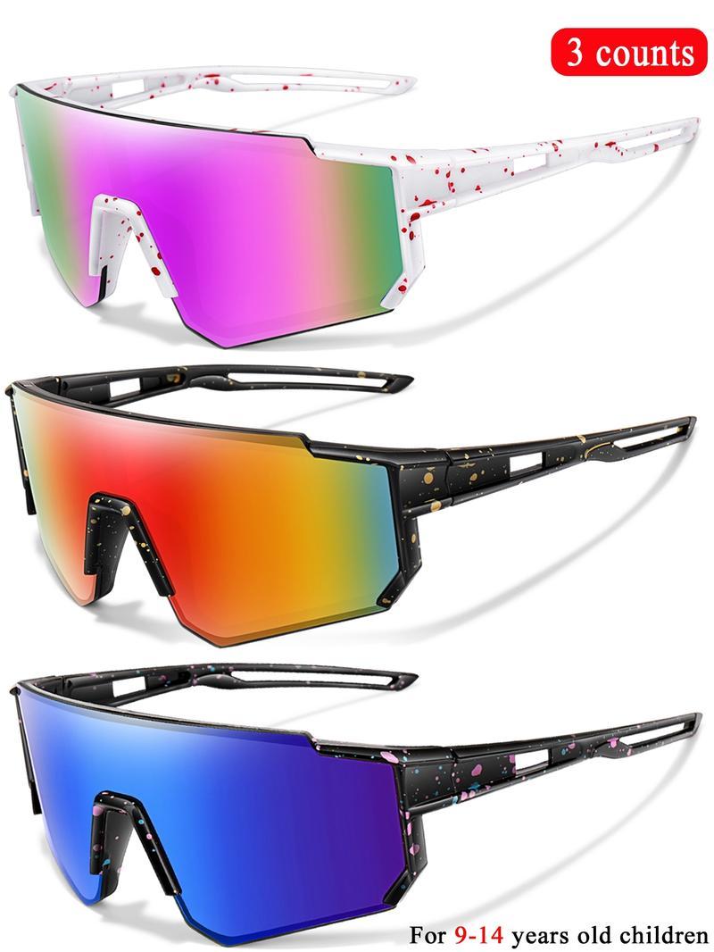 3 Pairs Youth Sunglasses with UV Protection for Wholesale Goggles Retail age 9-14 Years Old Boy Girls Baseball Cycling Running ski 3 Pairs Youth Sunglasses with UV Protection for Wholesale Goggles Retail age 9-14 Years Old Boy Girls Baseball Cycling Running ski
