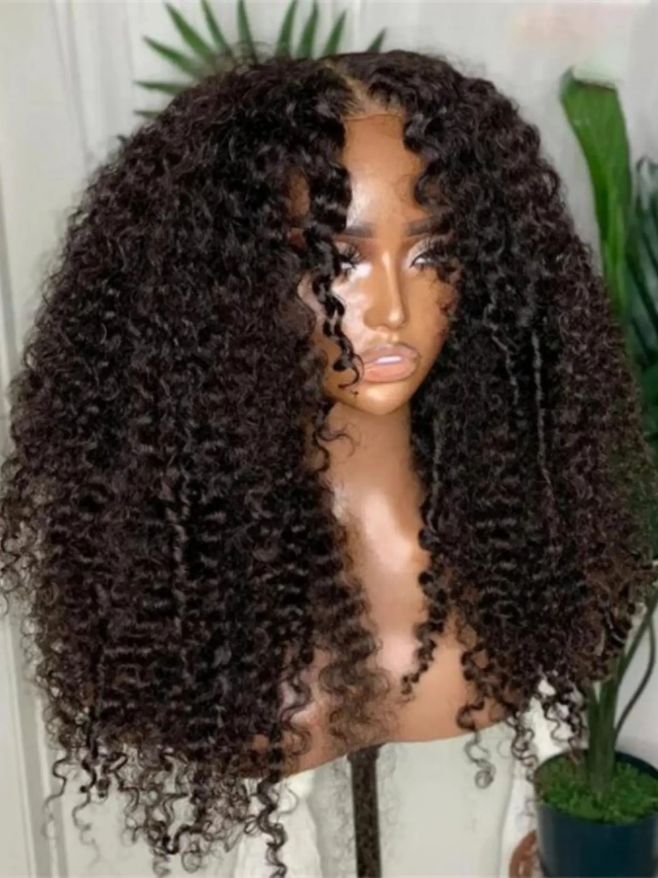 26-Inch Soft Natural Curly Wig, Lace Front, Pre-Plucked, Heat Resistant, Heat Friendly Wig, Synthetic Hair, Ideal for Daily Wear, Women's Fashion Wig, Natural Looking Wig