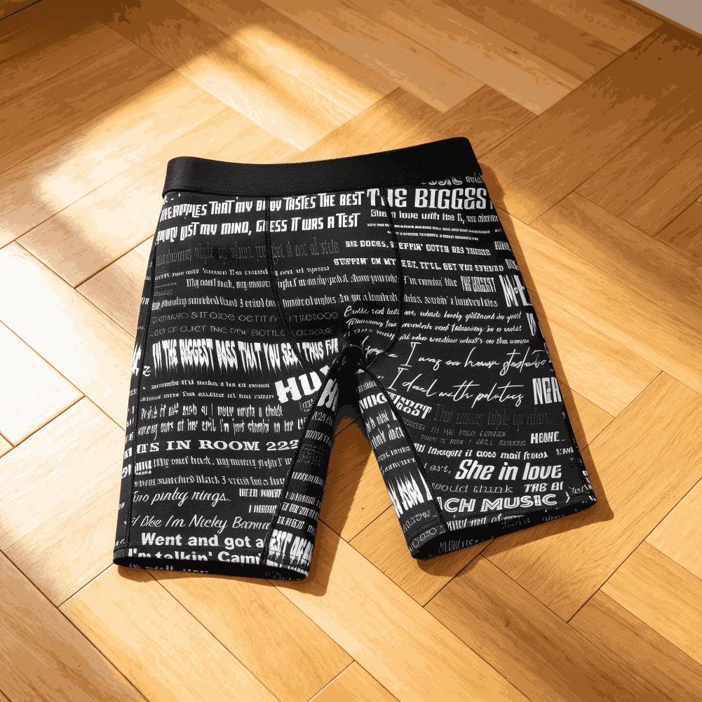 Mens Graphic Streetwear Gym Shorts Ice Silk Compression Fit Quick Dry Breathable Long Athletic Shorts Summer Activewear