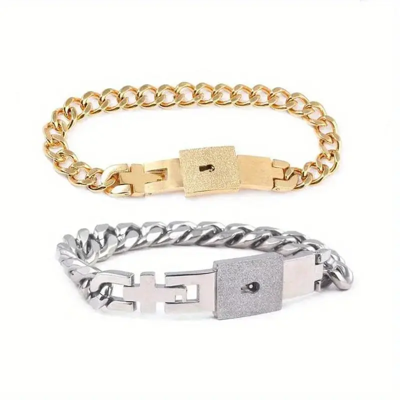 Couple lock bracelet, friendship matching bracelet, long-distance bracelet
