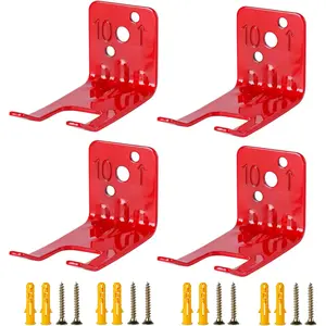 4 Pack Fire Extinguisher Mounts Brackets Holders Wall Hook Hanger for 10 lb Fire Extinguisher
