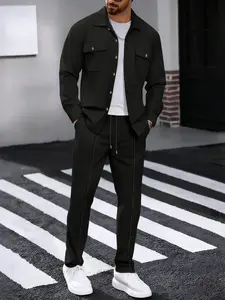2026 New Men's Suit Set, Christmas Gift, Friday Sale, Spring Summer Fall Clothing, Jogging Set, Elastic Pants, Casual Fashion