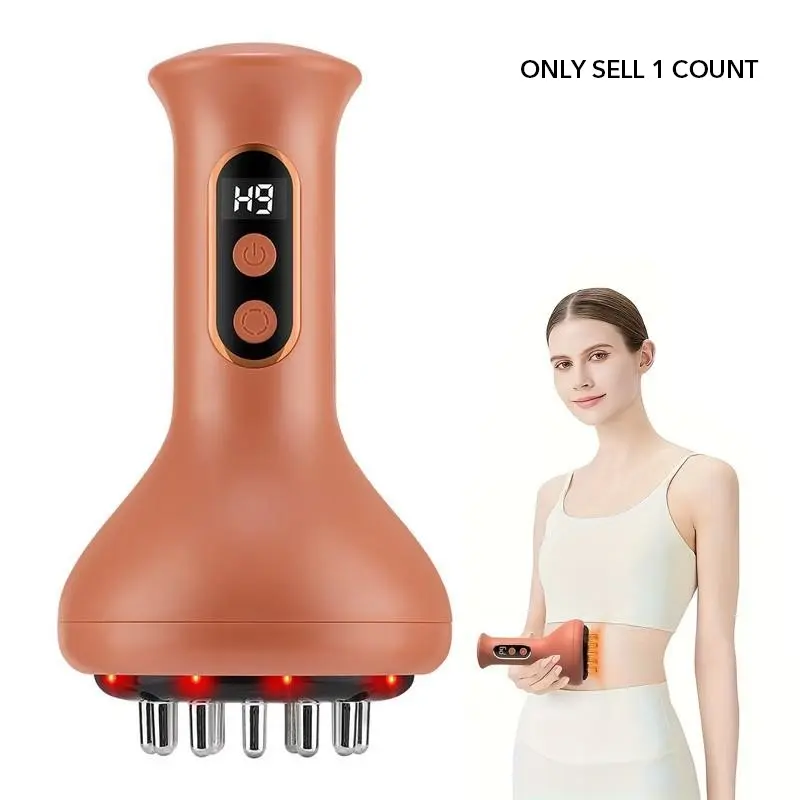 Lymphatic Massager, Lymphatic Drainage Tool, Cordless Electric Body Massager for Legs, Arms & Belly, Personal Body Care Machine with Vibration, Ideal for Home Use, USB Rechargeable Massagers