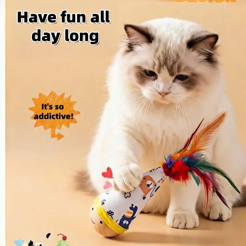 Pet Toy Toppler, Essential Cat Toy for All Seasons, Garden Cat Toy, Small Cats Must-Have, Model 101, Harvested in China