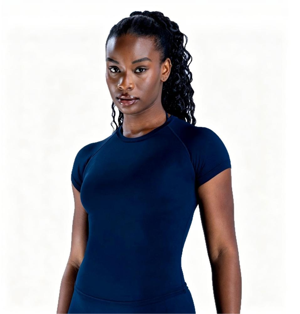 Wanzai Daxi Apparel Co., Ltd. Basic Seamless Workout Top For Women | Short Sleeve Yoga Shirt | Slimming Athletic Crop Top (Multi-Color)