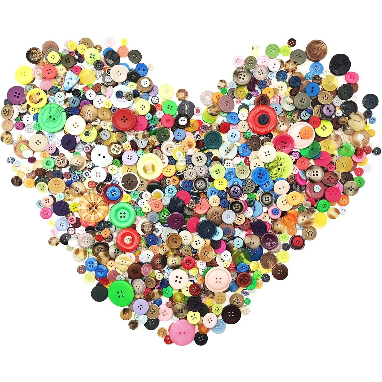 600-700Pcs Multicolor Buttons for Crafts Bulk Assorted Multicolored Craft Button Colorful for Sewing DIY Crafting