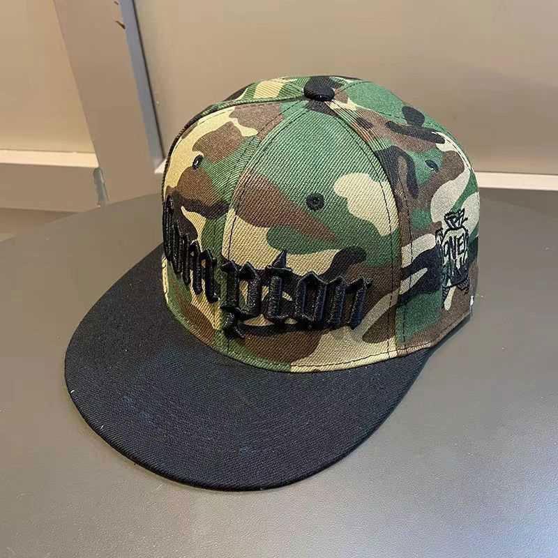 2026 European and American Compton Youth Street Dance Flat Brim Hat for Men, Trendy Hip-Hop Cap
