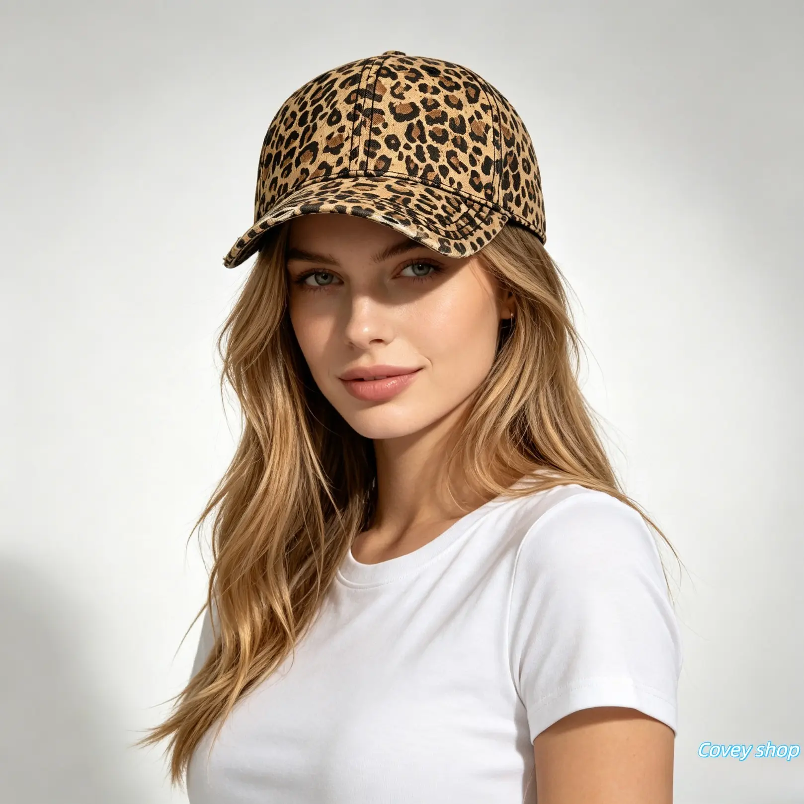 Leopard Print Baseball Cap For Women, Adjustable Breathable Snapback Hat, Trendy Animal Print Headwear Suitable For Daily Outings, Street Styling, Travel And Casual Outdoor Activities