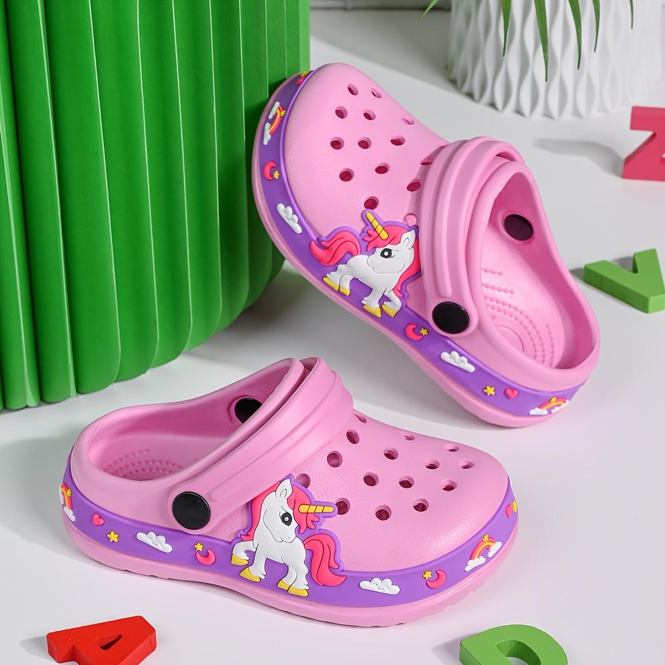 Cute Cartoon Kids' Slippers |     Refreshing & Breathable Lightweight & Wear-Resistant EVA Clogs for Boys and Girls, Summer Sandals, Fashionable & Versatile, Hollow Design, Slip-On Closure