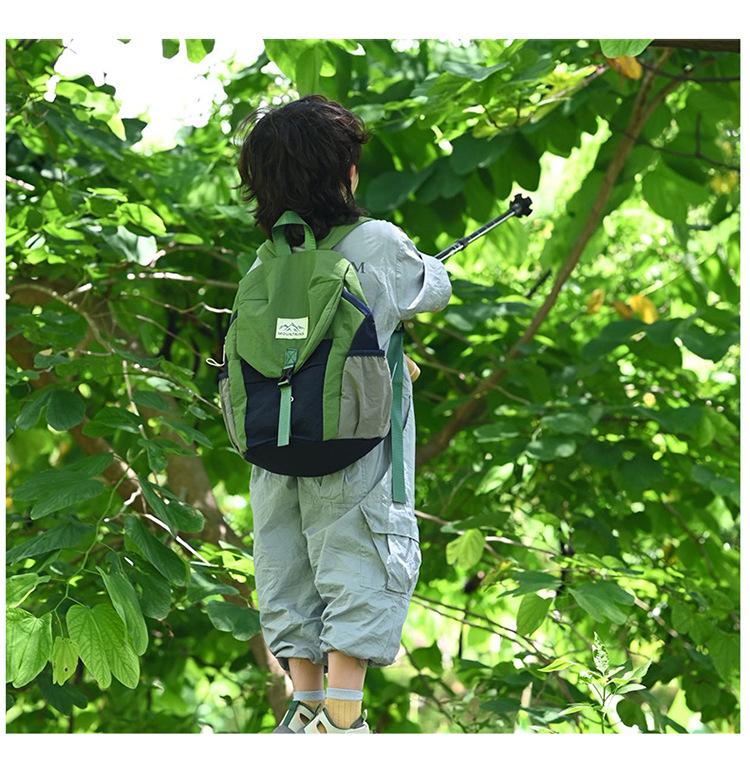Korean-style trendy and cool unisex children's backpack, color-blocking, large capacity, elementary school student schoolbag, casual sports children's travel backpack