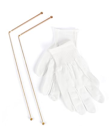 Copper Dowsing Rods - 2PCS Divining Rods+Dowsing Pendulum + Divination Mat- for Ghost Hunting Tools, Divining Water, Treasure, Buried Items Etc