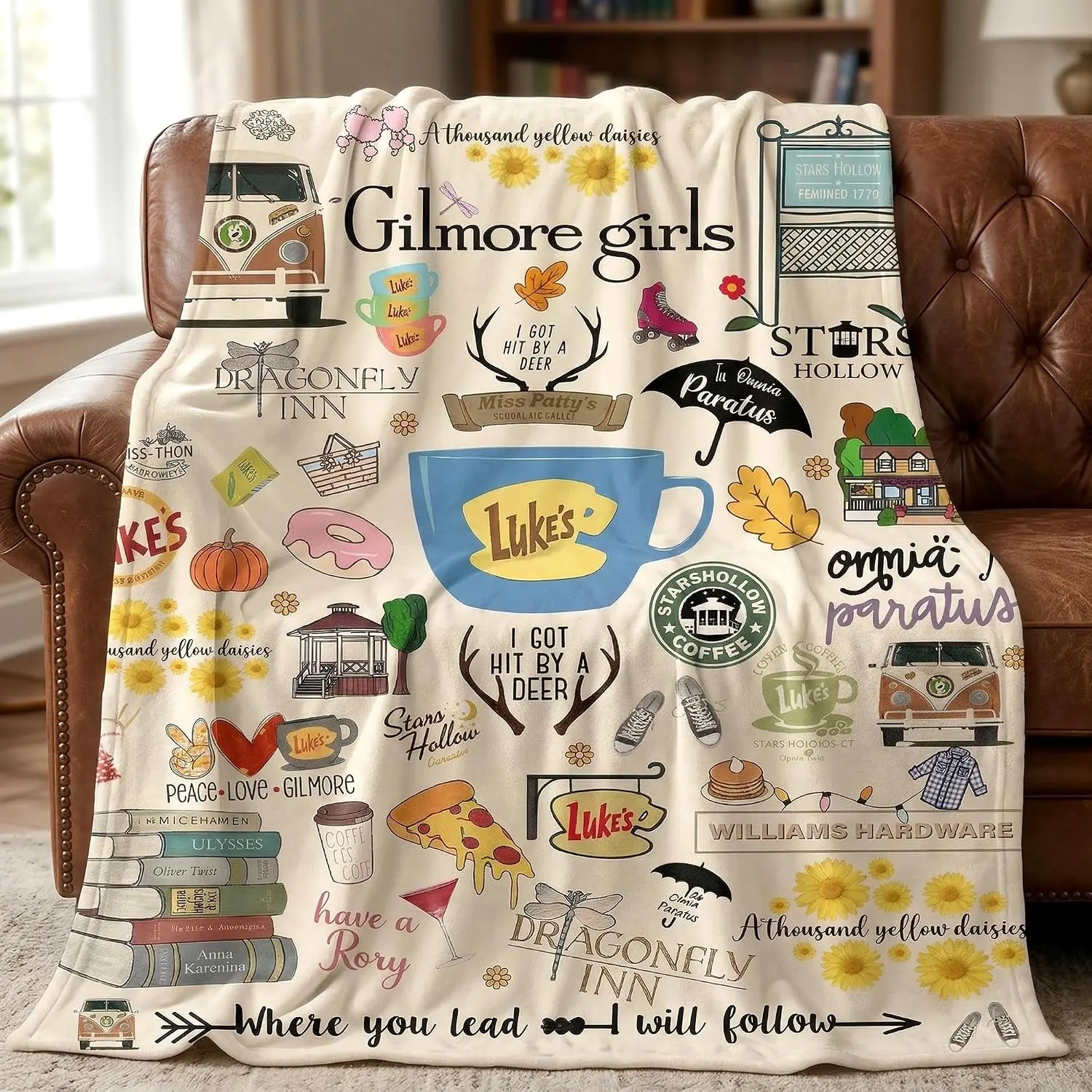 Flannel Fleece Throw Blanket Ultra-Soft Fleece Anti-Pilling Super Soft Cozy Plush Blanket, Lightweight Warm Fuzzy Blanket for Couch, Bed, Sofa, Travel, All Seasons 50x40 Inch