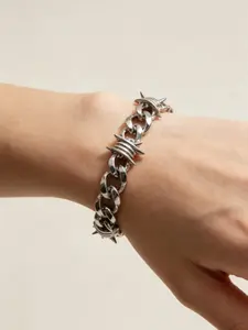 Elegant Stainless Steel Bracelet, European & American Style, 11mm Width, Six-Sided Design, Durable Material, Perfect Gift Choice, Cuban Link Bracelet, Cuban Bracelets, Cuban Chain Bracelets