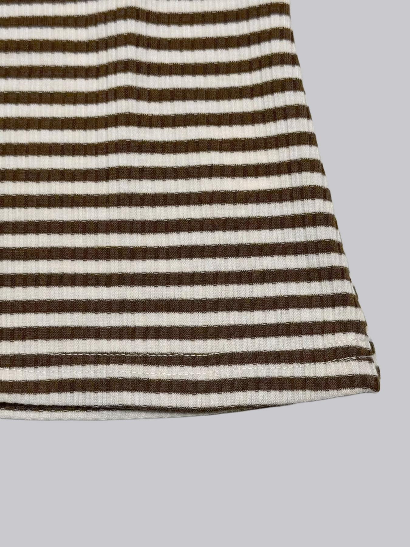 Women's Casual Striped Slim-Fitting Long Sleeve T-Shirt, Stylish Daily Wear Top, Perfect for All Occasions