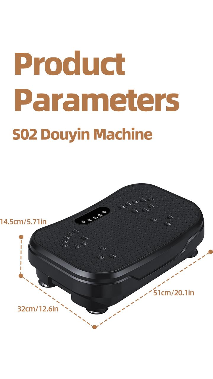 Vibration Plate Exercise Machine - Vibrating Plate with Bluetooth Connectivity & LED Lights, Practical Workout Equipment for Women, Specialized for Lymphatic Drainage, Compact Home Fitness Gear for Gentle Daily Exercise Routines