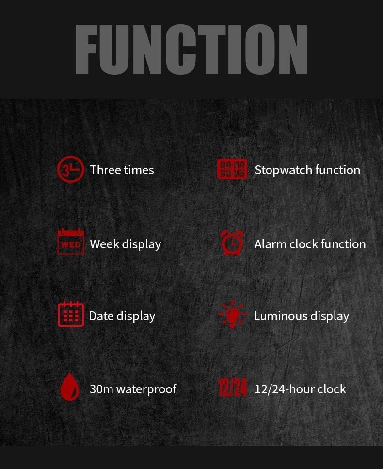 Luxury Racing men's square creative dual-movement multifunctional sports watch, featuring a luxurious triple-time design, water resistance, luminous dial,​Exuding a minimalist aesthetic, it is elegant, durable, and the perfect choice for everyday wear.​​